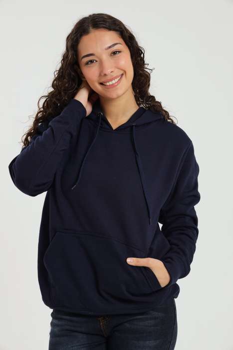 Ladies Branded Pullover Drawstring Active Hoodie