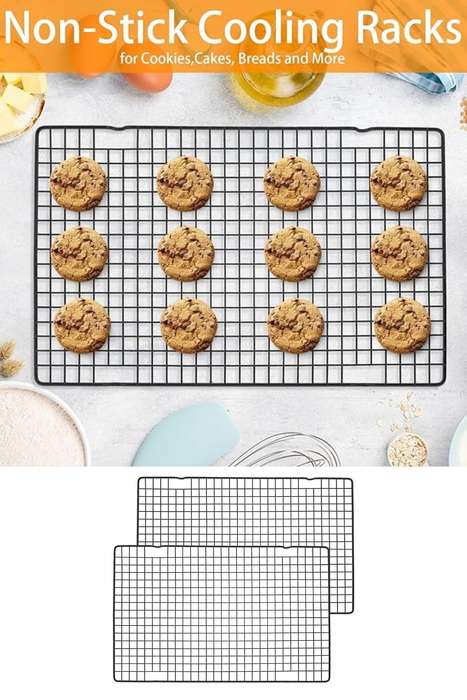 Senza® 2-Pack Black Heavy-Duty Wire Cooling Rack