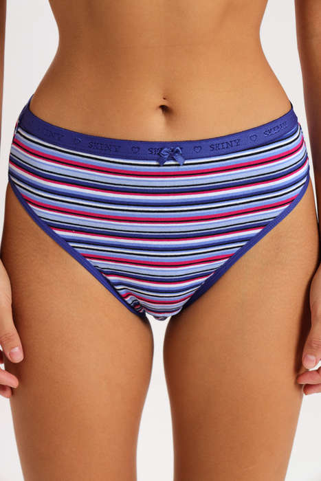 Branded 4 Pack Cotton Stretch Bikini Panties Assorted Box Pack