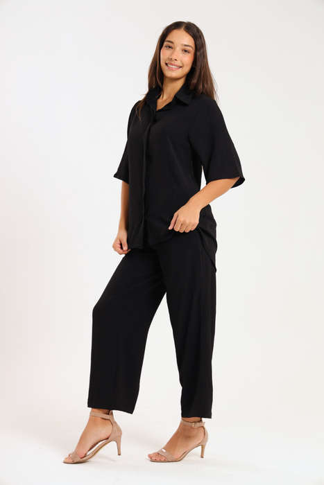 Estella Modest 2 Piece Button Down Slack Suit