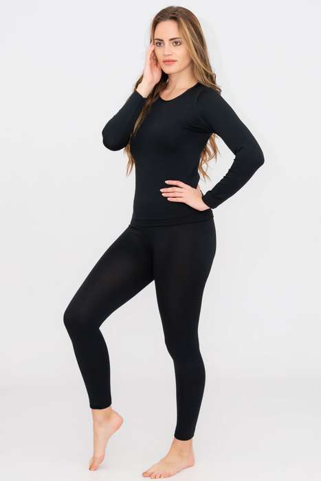 Ladies Thermal Fleece Line Winter Leggings