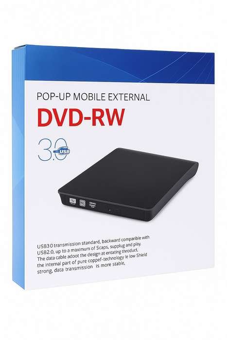 Mobile External DVD Player & Burner USB Drive For PC DVD-RW