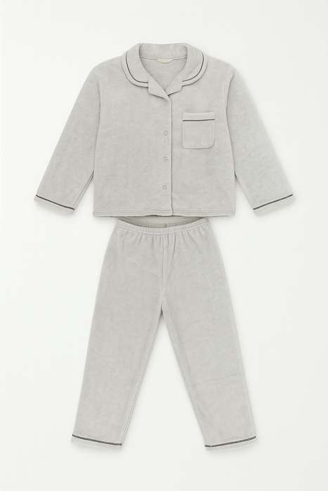 Boys Microfleece Plush Winter Pyjama Set 3 to 10 Years