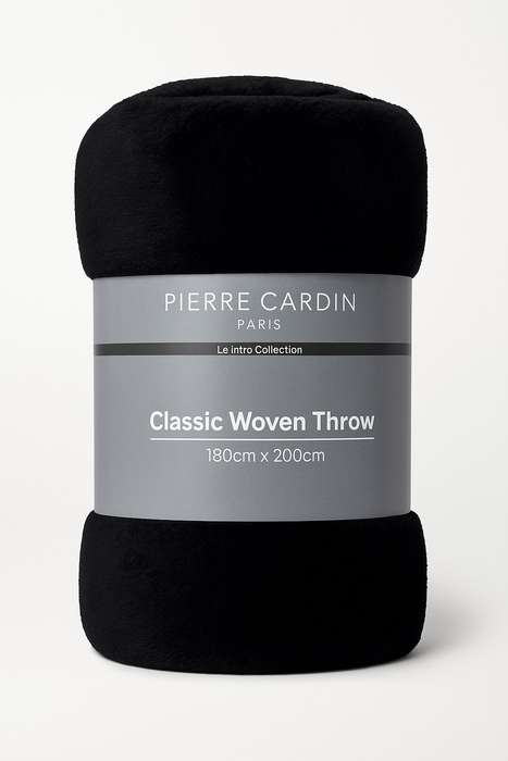 Pierre Cardin Classic Woven XL Luxury Throw 180cm X 200cm
