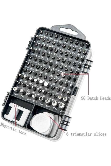 Senza® 115-Piece Professional Magnetic Screwdriver Set Precision Repair Tool Kit