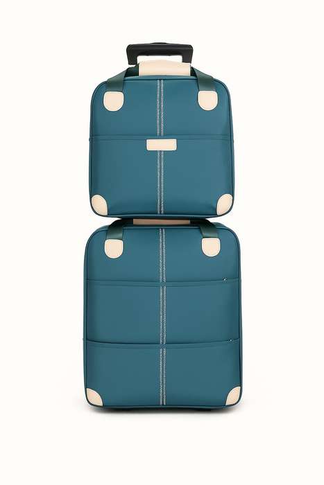 Senza® 2 Piece Travel Trolley Bag Oxford Cloth Suitcase Set