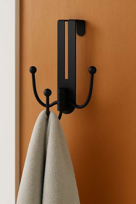Senza® Over Door Hook 3 Knob Swivel