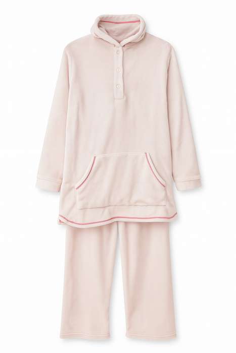 Ladies Fleece Lined Oversized Hooded Winter Pyjama Set