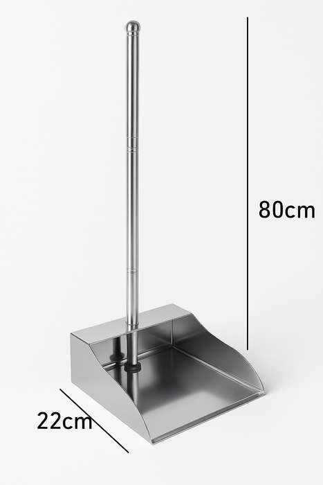 Senza® Stainless Steel Dustpan with Long Handle