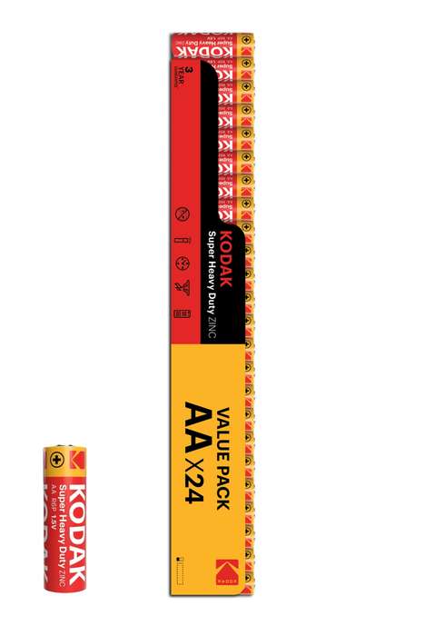 Kodak 24 Pack Super Heavy Duty Zinc AA Batteries 1.5V Value Pack