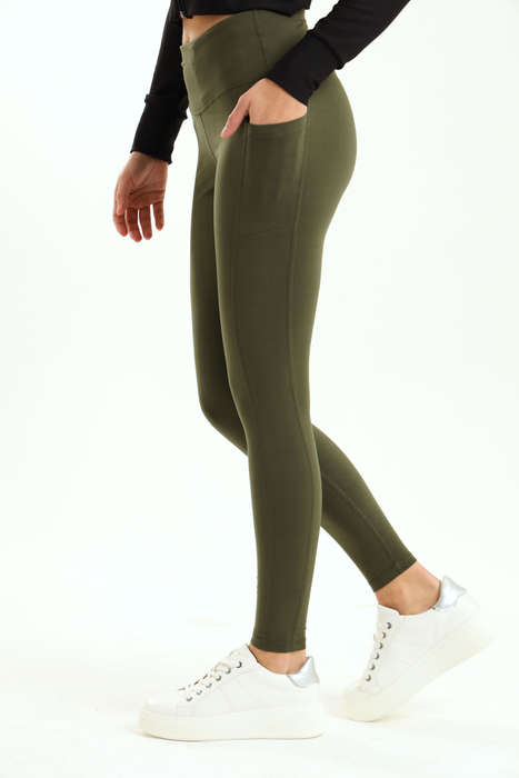 Ladies High Waisted Performance Padel Fitness Leggings With Pockets