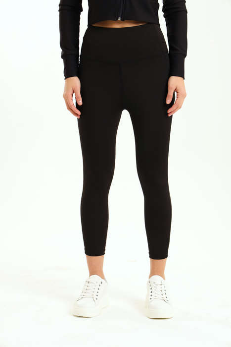 Ladies High Waisted Performance Padel Fitness Leggings With Pockets