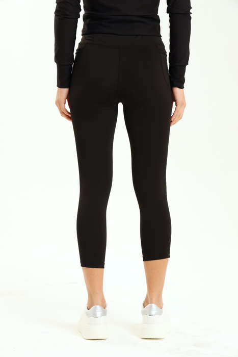 Ladies High Waisted Performance Padel Fitness Leggings With Pockets