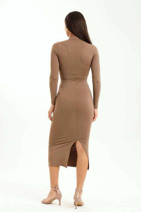 Lucy Skin Tight Long Sleeve Bodycon Dress