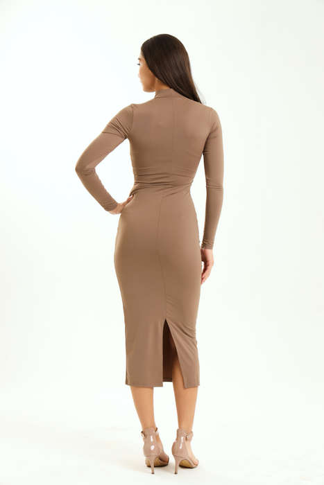 Lucy Skin Tight Long Sleeve Bodycon Dress