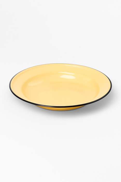 Senza® 3 Pack Enamel 24cm Plain Soup Plate