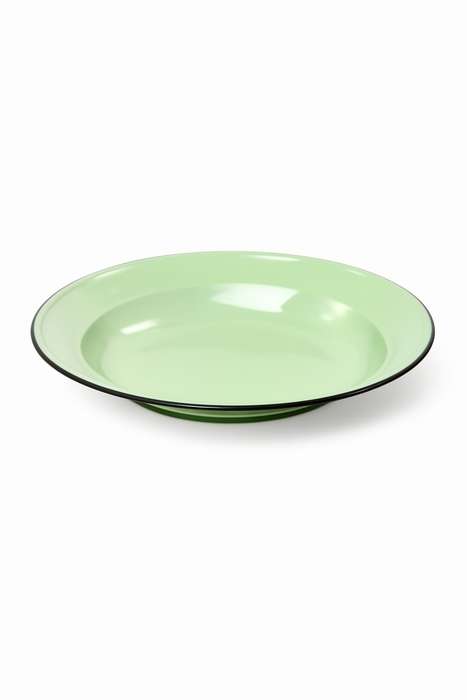 Senza® 3 Pack Enamel 24cm Plain Soup Plate