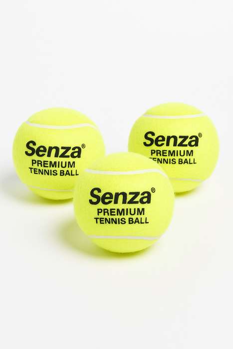 Senza® 3 Pack Premium Tennis Balls With Stripe