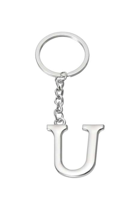 Senza® Metal Alphabetical Keychain 90mm P to Z