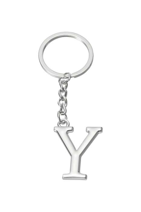 Senza® Metal Alphabetical Keychain 90mm P to Z