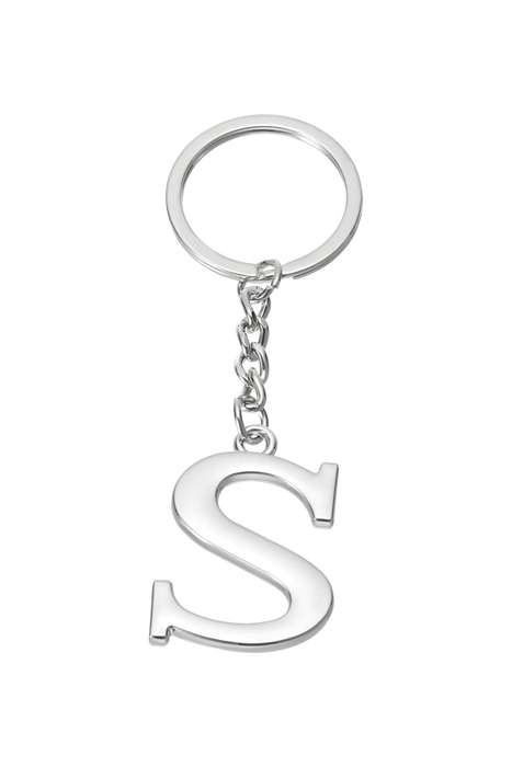 Senza® Metal Alphabetical Keychain 90mm P to Z