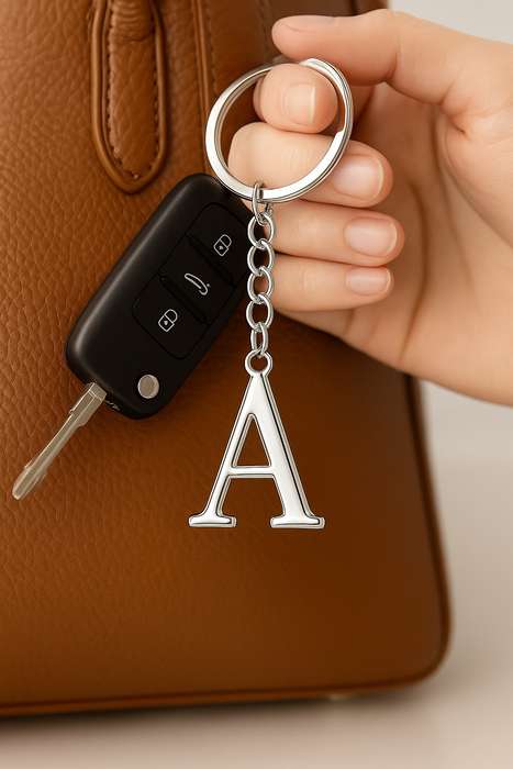 Senza® Metal Alphabetical Keychain 90mm A to O