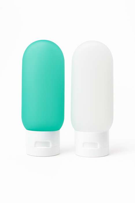 Senza® Pastel Capsule 2 Piece Travel Lotion & Liquid Bottles 60ml