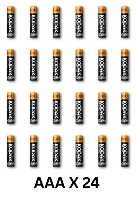 Kodak 24 Pack Xtralife Alkaline AAA Batteries Value Pack