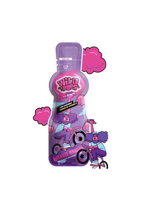 Wild Pops Flavour Kids Drink 12 x 100ml Freezable