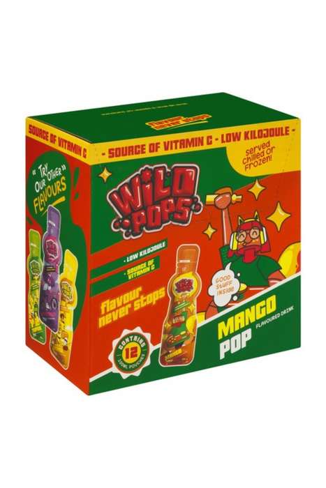 Wild Pops Flavour Kids Drink 12 x 100ml Freezable
