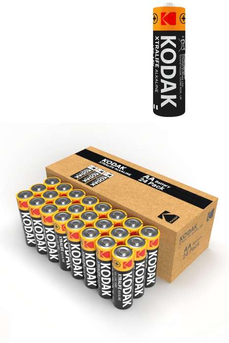 Kodak 24 Pack Xtralife Alkaline AA Batteries Value Pack