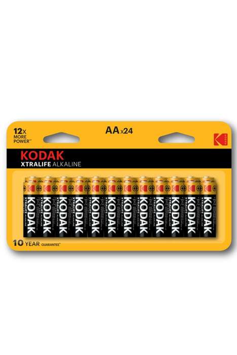 Kodak 24 Pack Xtralife Alkaline AA Batteries Value Pack
