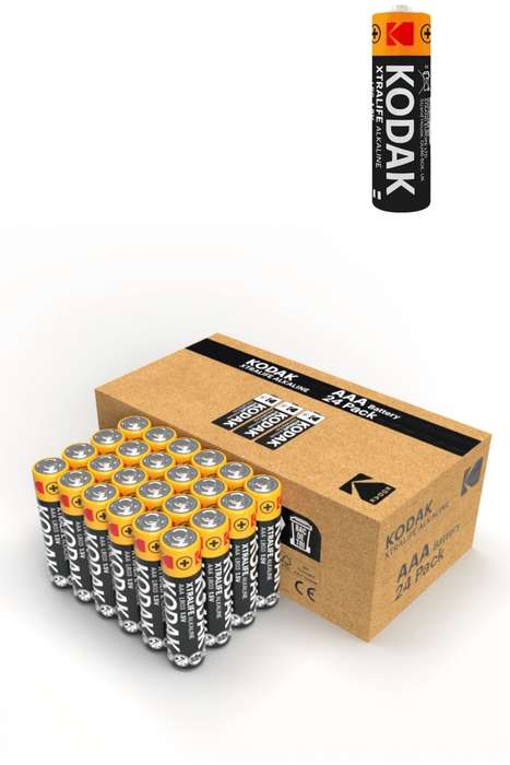 Kodak 24 Pack Xtralife Alkaline AAA Batteries Value Pack