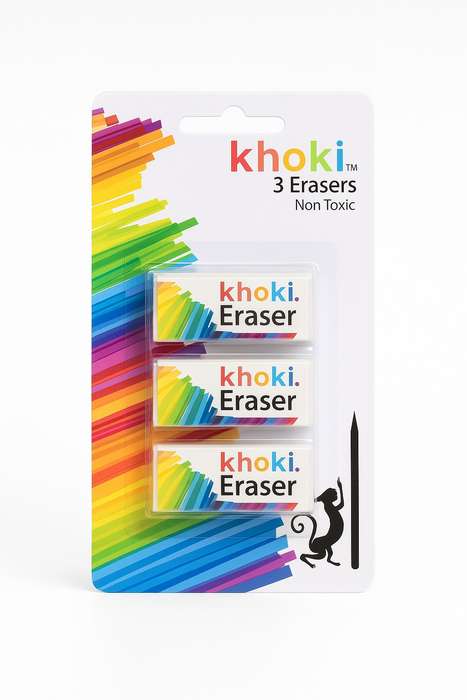 Khoki 3 Pack White School Eraser