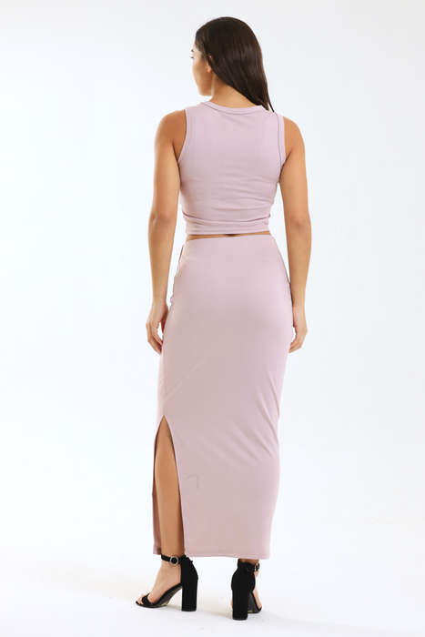 Ladies Bodycon 2 Piece Maxi Skirt & Top Set