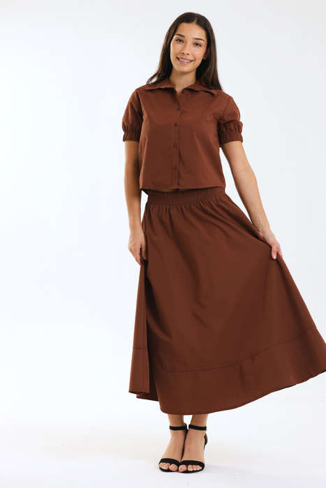 Ladies Celine Maxi Skirt & Top 2 Piece Set