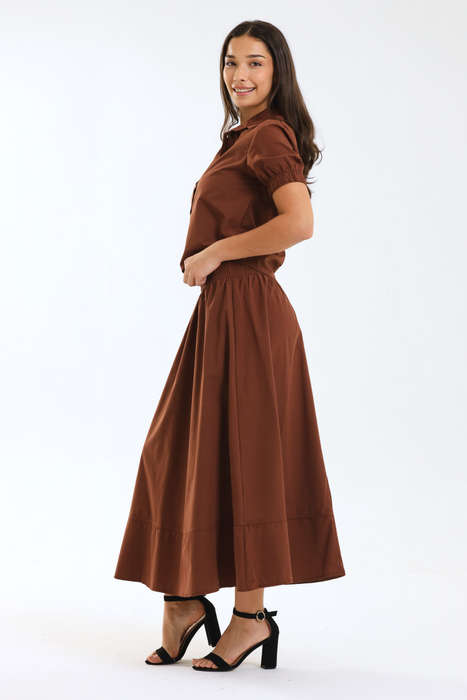 Ladies Celine Maxi Skirt & Top 2 Piece Set
