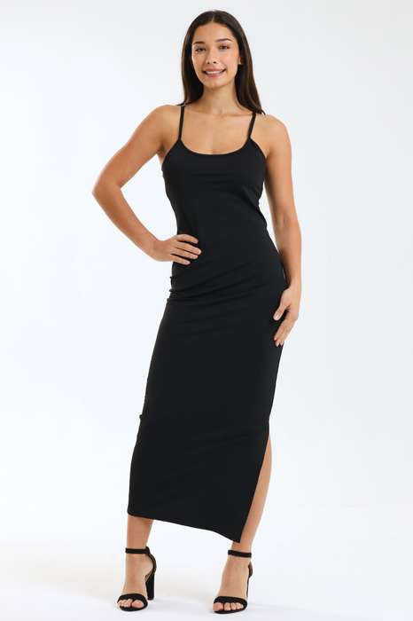 Ladies Demi Skin Tight Strappy Bodycon Dress