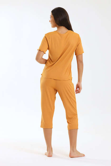 Ladies Pastel 3/4 Pyjama Set
