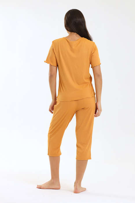 Ladies Pastel 3/4 Pyjama Set