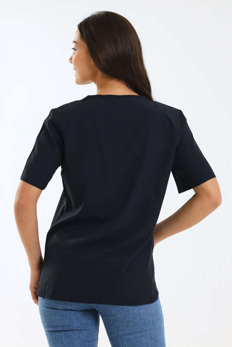 Ladies Plain Short Sleeve Casual Top