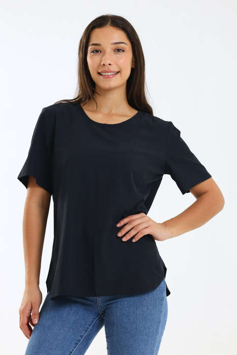 Ladies Plain Short Sleeve Casual Top