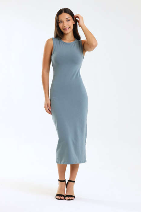 Ladies Sleeveless Bodycon Midaxi Dress