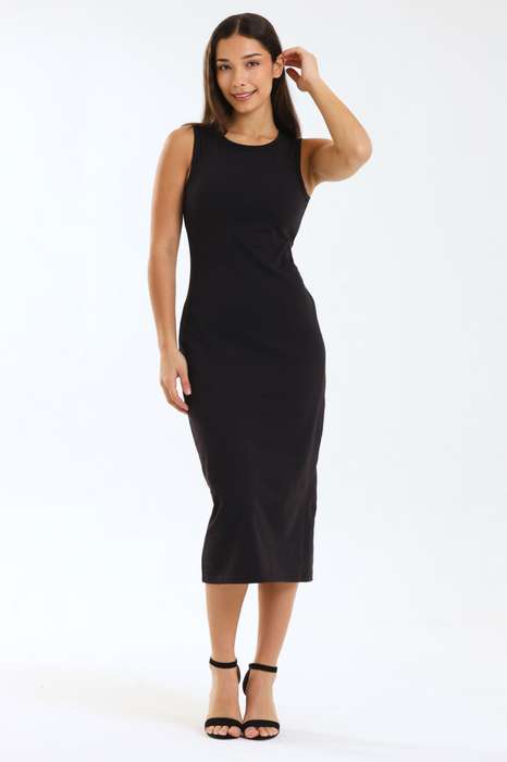 Ladies Sleeveless Bodycon Midaxi Dress