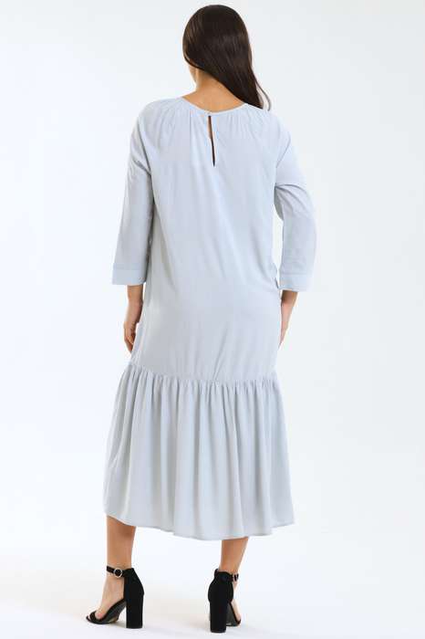 Ladies Tessa Long Sleeve Tiered Midaxi Summer Dress