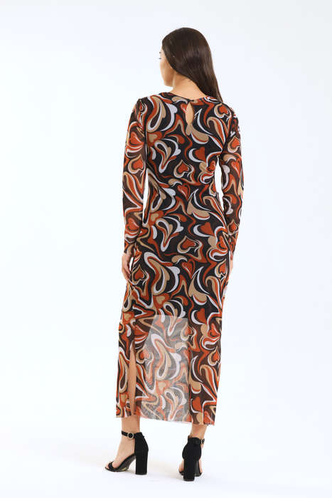 Rebecca Ladies Mesh Lined Bodycon Evening Dress