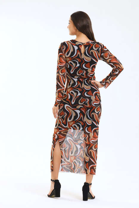 Rebecca Ladies Mesh Lined Bodycon Evening Dress