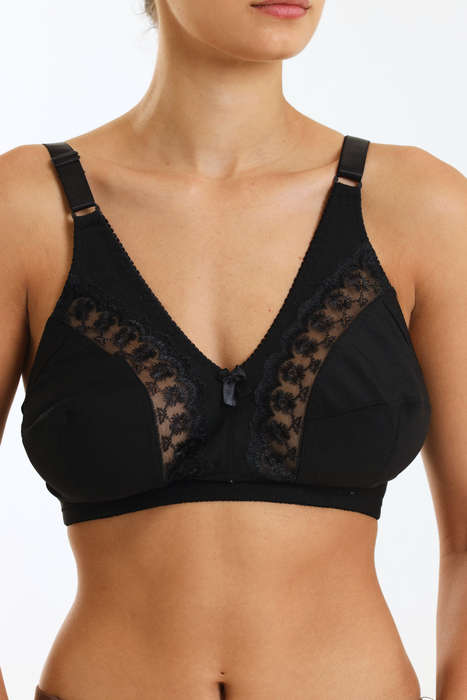 Senza® Ladies Wire Free Moulded Bra For Large Bust D-Cup