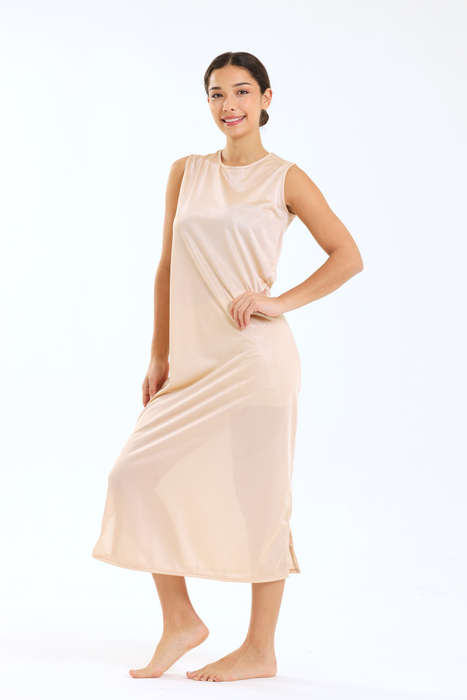 Senza® Wide Strap Full Length Slip Dress