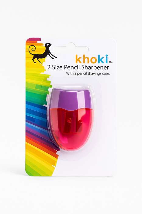 Khoki 2 Size Pencil Sharpener With Pencil Shaving Case